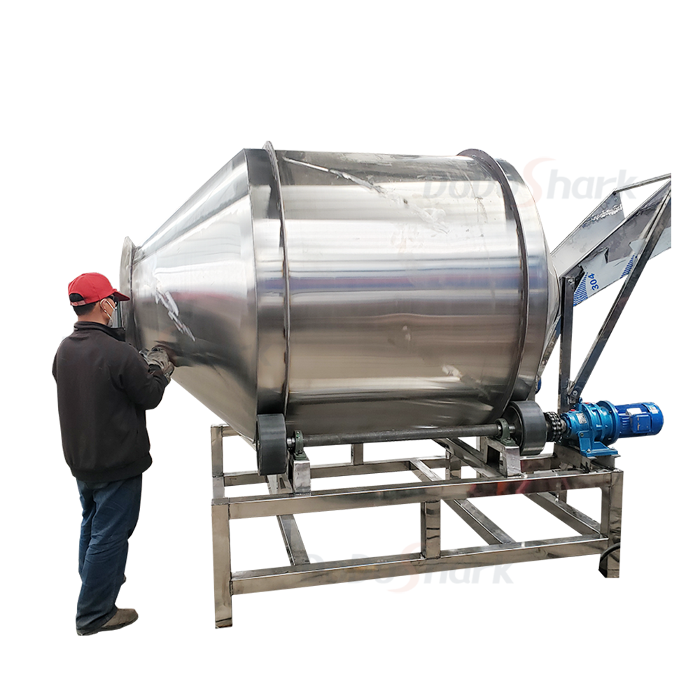 刀鲨/Large Stainless Steel Drum Mixer /RM2000L - 不锈钢支架