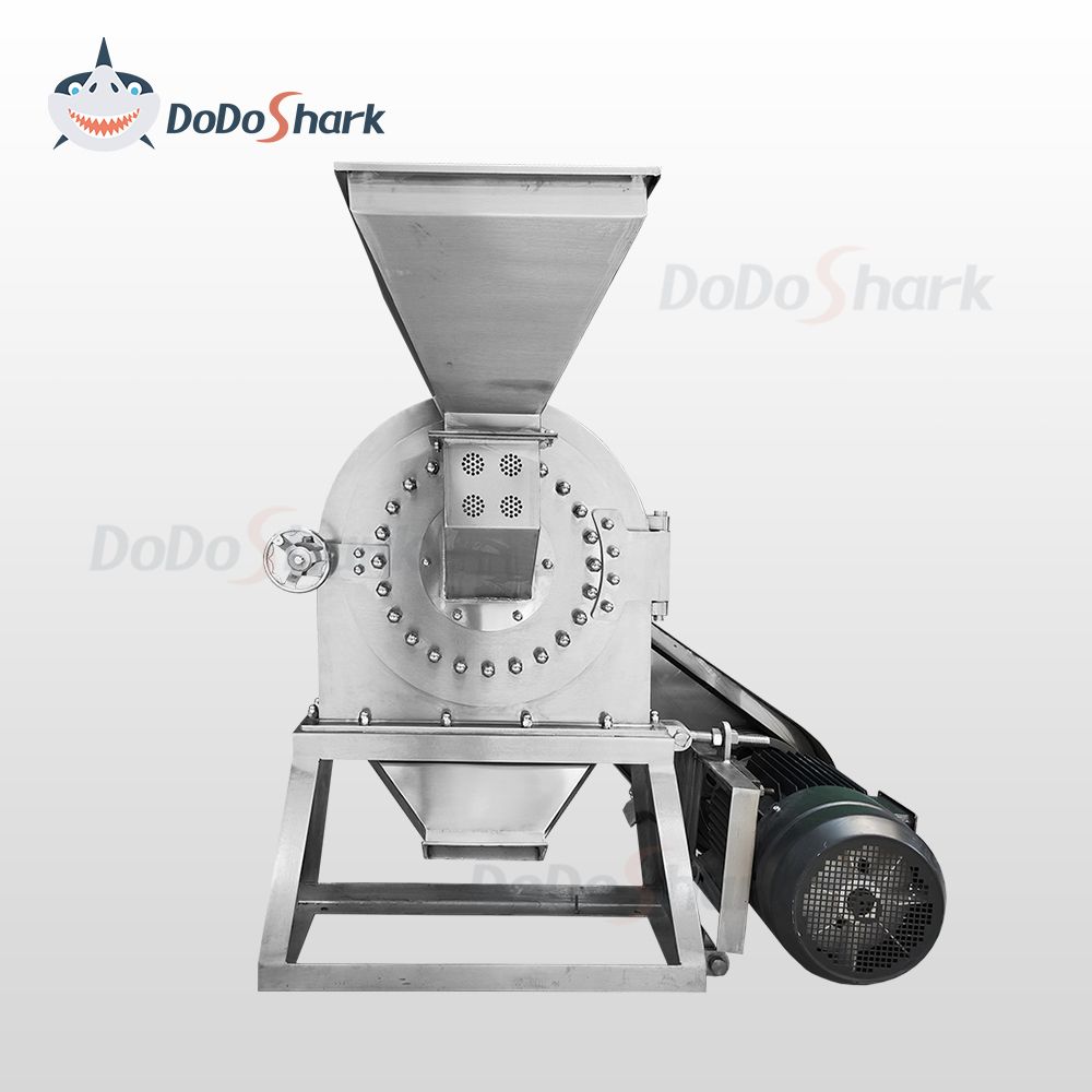 刀鲨/SUS304 Grinder (Stand-mounted Models and Production Lines) /适用于食品、药材及腐蚀性物料。无尘作业,细度可达 10-150 目