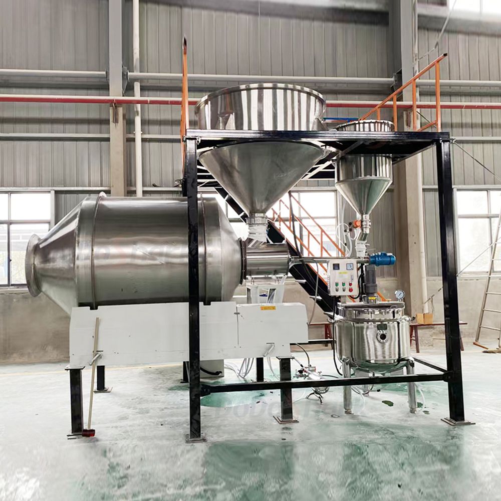 刀鲨/Large Stainless Steel Drum Mixer /生产线参考图