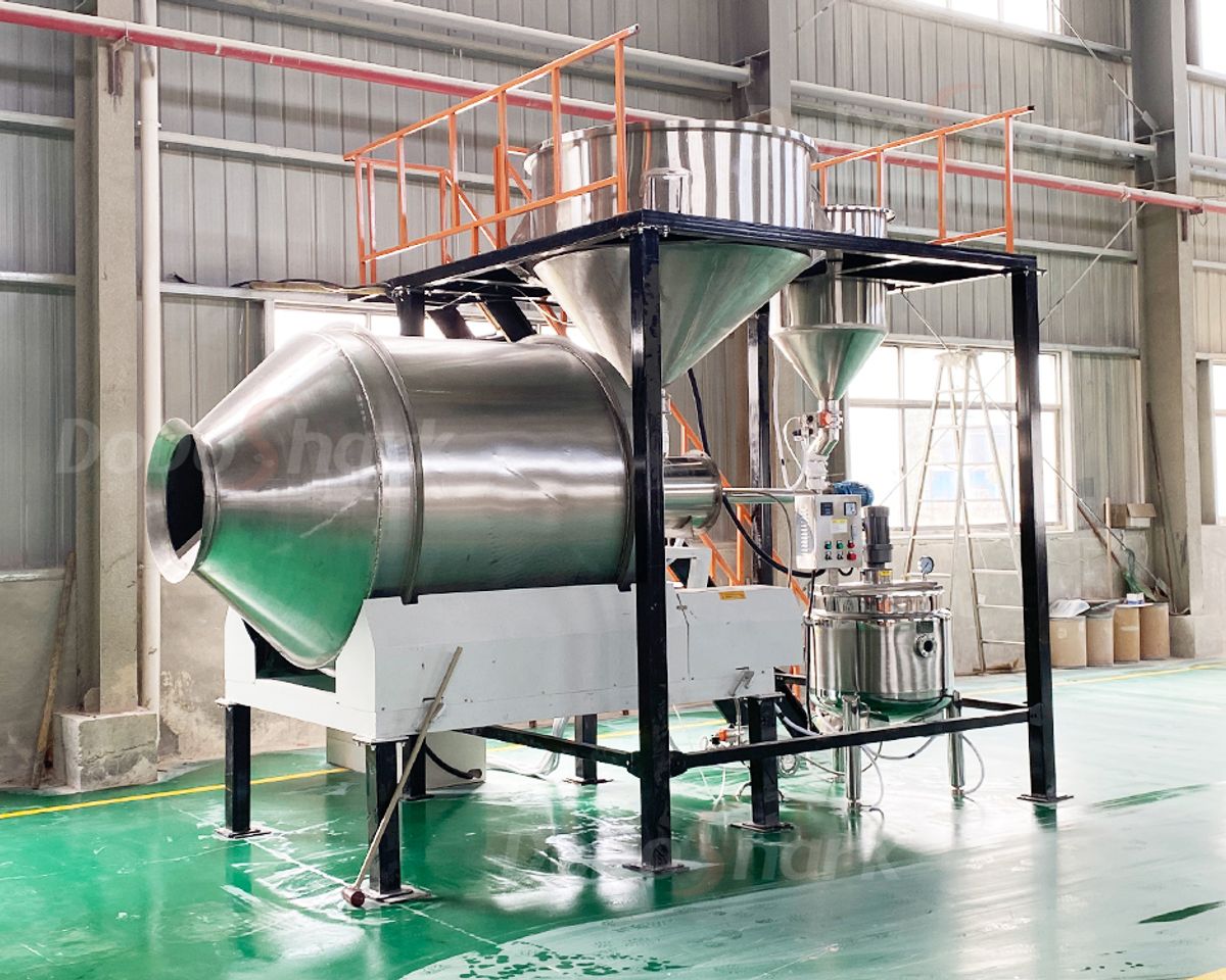 刀鲨/Large Stainless Steel Drum Mixer /高效生产线