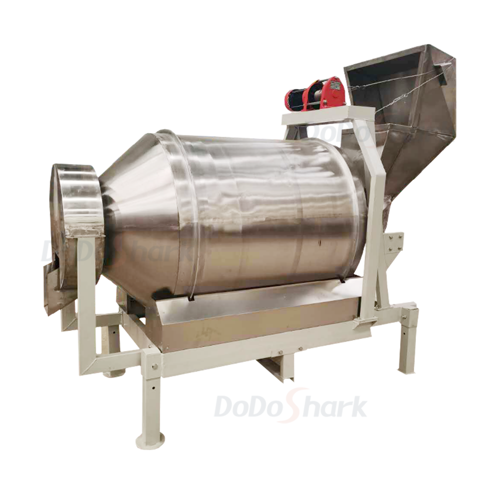 刀鲨/Large Stainless Steel Drum Mixer /RM1500L - 碳钢支架 - 斗式提升机