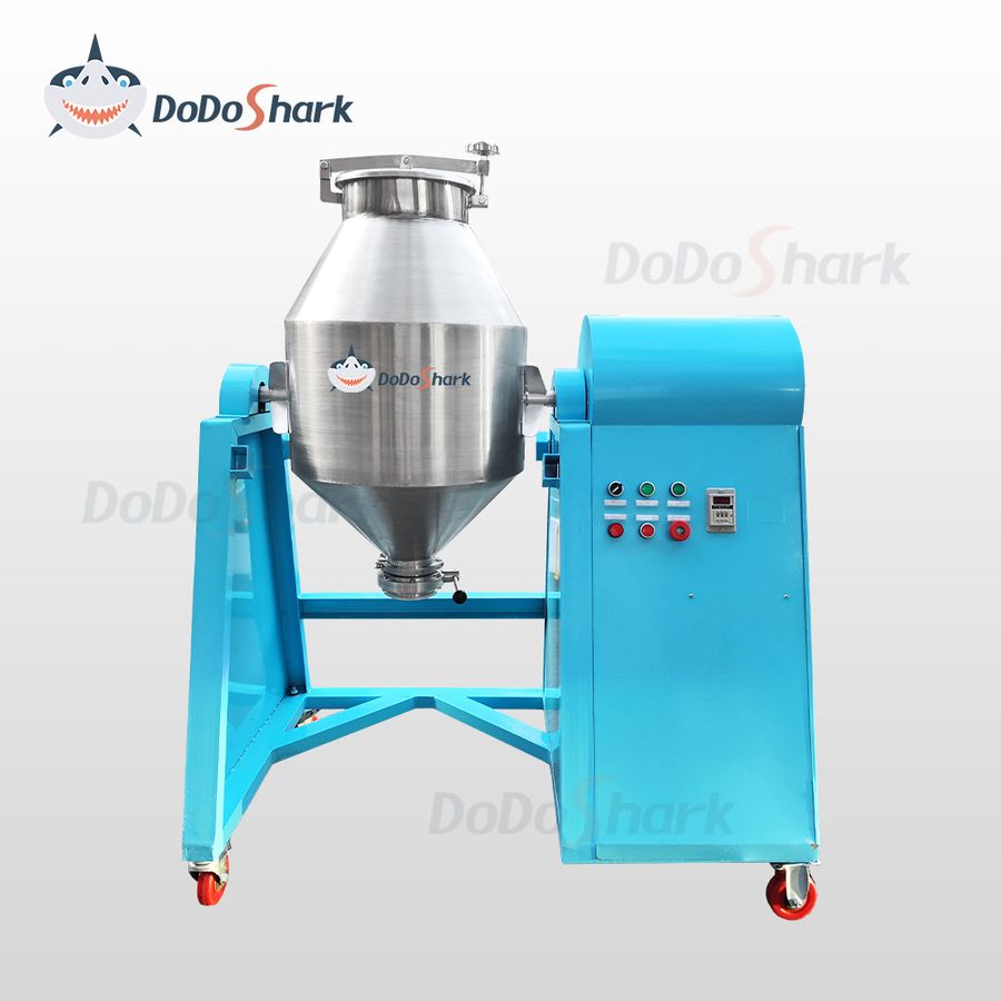 刀鲨/Double Cone Drum Mixer/A rotary container mixing device consisting of a 201/304/316 stainless steel tank