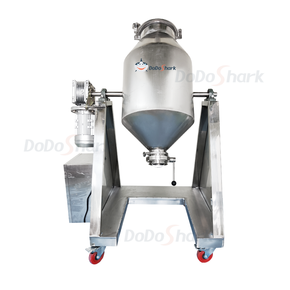 刀鲨/Double Cone Drum Mixer /100L 不锈钢机架